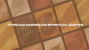 African American Spiritual Quotes