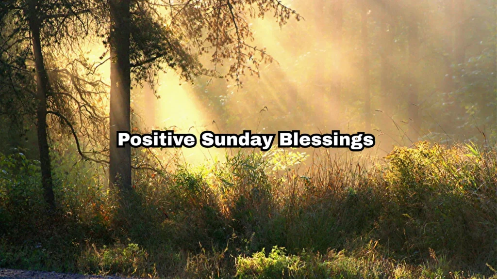 Positive Sunday Blessings
